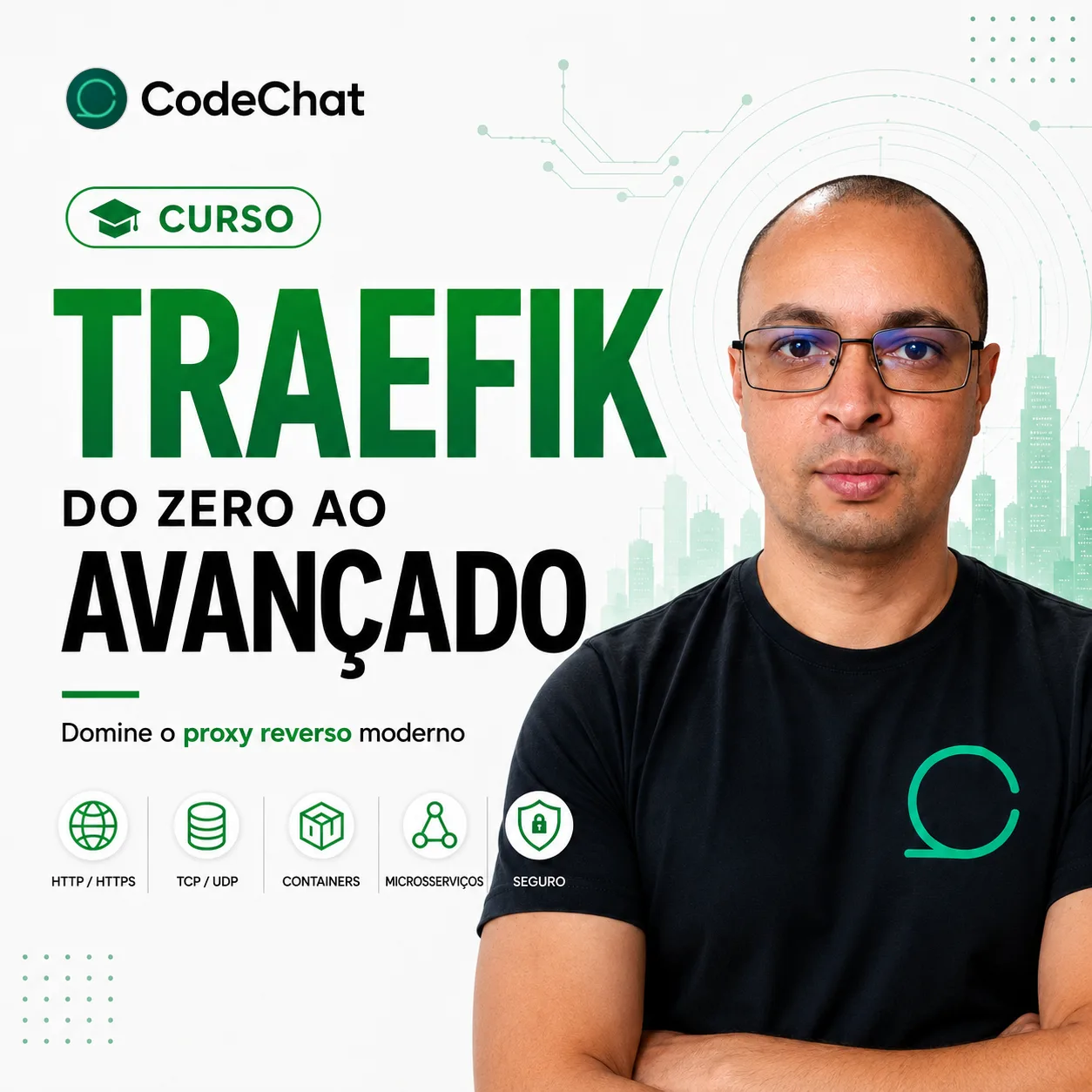 Instrutor do curso Traefik do Zero ao Avançado